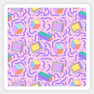 90s Aesthetic Funky Patterns Risograph Floral Pattern Magnet